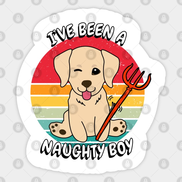 ive been a naughty boy - retriever Sticker by Pet Station